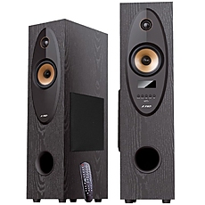 Multimedia - Speaker F&D T-35X, 2.0 Floor Standing Speaker, 80W(40Wx2)RMS, BT 5.0,Optical,USB,FM,AUX, Bright LED display, karaoke function, remote control, microphone included