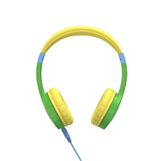 Hama "Kids Guard" Children's Headphones, On-Ear, Volume Limiter, Flexible, green