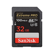 Memory card  SANDISK Extreme PRO SDHC, 32GB, UHS-1, Class 10, U3, 90 MB/s