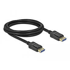 Кабел Delock DisplayPort 2.0 мъжко - DisplayPort мъжко, 2.0м, 10K, Черен