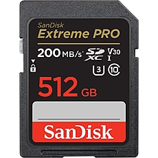 Карта памет SANDISK Extreme PRO SDHC, 512GB, UHS-1, Class 10, U3, 140 MB/s