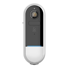 Смарт звънец с камера DELTACO SH-DB02, 1080p, WiFi 2.4GHz, IR 5m, microSD, Бяла
