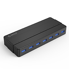 Orico С…СЉР± USB3.0 HUB 7 port with Premium Power Adapter, Black - H7928-U3-V1-BK