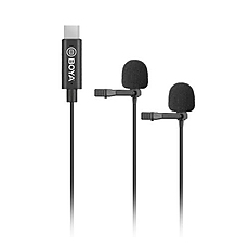 BOYA Digital Dual Lavalier Microphones BY-M3D, USB-C