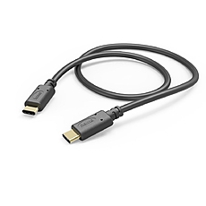Кабел USB-C мъжко - USB-C мъжко, 1.0 м, 480 MBit/s, Черен