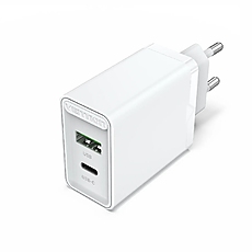 Vention бързо зарядно Fast Charger Wall - QC4.0, PD Type-C + QC3.0 USB A, 20W White - FBBW0