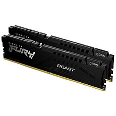 Памет Kingston FURY Beast Black 64GB(2x32GB) DDR5 PC5-44800 5600MHz CL40 KF556C40BBK2-64