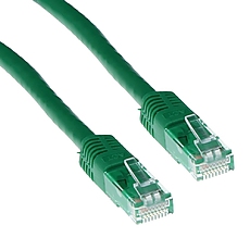 Green 0.5 meter U/UTP CAT6 patch cable with RJ45 connectors