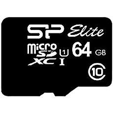 Карта памет Silicon Power Elite, 64GB, Micro SDHC/SDXC, UHS-I, SD Adapter