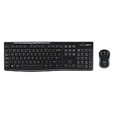 Kомплект безжични клавиатура с мишка Logitech MK270, 2.4 GHZ, Черен