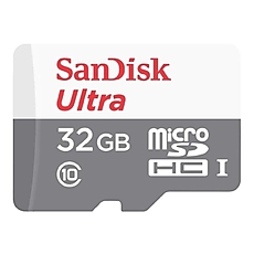 Memory card SANDISK Ultra microSDHC UHS-I, 32GB, Class 10, 80Mb/s, Adapter