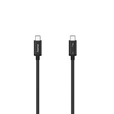 Hama "USB-C" Thunderbolt-3 Cable, 40 Gbit/s, 5A, 100W, Ultra-HD 5K, 0.50 m