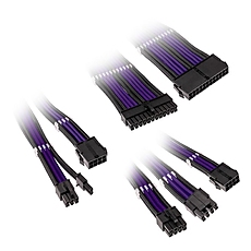 Sleeved Extension Cable Kit Kolink Core, Jet Black/Titan Purple
