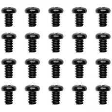 EK-Loop Phillips Head Screw Set M4x6mm - Black (20pcs)