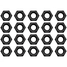 EK-Loop Nut Set M4 - Black (20pcs)