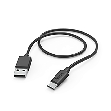 HAMA Кабел  USB-C - USB 2.0 А мъжко, 1 м, 480Мbit/ 3А,черен