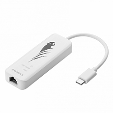 Мрежова карта EDIMAX EU-4307, USB-C, 2.5 Gigabit Ethernet, Бял