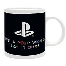 Чаша ABYSTYLE PLAYSTATION, World, Порцелан, Бяла