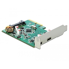 Карта Delock, PCI Express x4 към USB-C (USB 3.1 Gen 2) женско, 10 Gbps