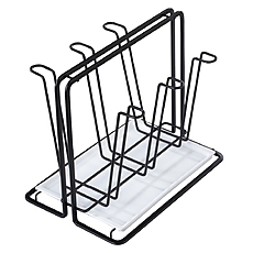 Xavax Drainer Rack with Bottle Holder for up to 6 Bottles, Jars or Beakers