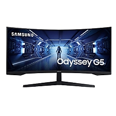 Samsung LC34G55T, 34" CURVED VA, 1000R, 165 Hz, 1 ms MPRT, 21:9, 3440 x 1440, HDR10, 250 cd/m2, 2500:1 Contrast, Mega DCR, Eye Saver, Flicker Free, FreeSync Premium, Black Equalizer, Low Input Lag, DP 1.4, HDMI 2.0, Headphone, 178°/178°, Black