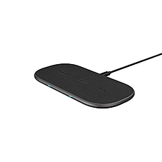 Wireless Dual Charging Pad RAPOO XC260, Qi, 5W/7.5W/10W, Black