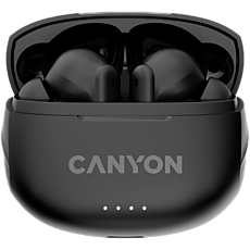 Canyon TWS-8 Bluetooth headset, with microphone, with ENC, BT V5.3 JL 6976D4, Frequence Response:20Hz-20kHz, battery EarBud 40mAh*2+Charging Case 470mAh, type-C cable length 0.24m, Size: 59*48.8*25.5mm, 0.041kg, Black