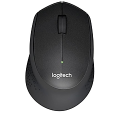 Безжична оптична мишка LOGITECH M330, Silent Plus, USB, Черна