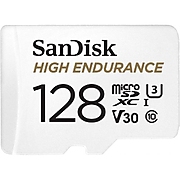 Карта памет SANDISK High Endurance, SD Адаптер, micro SDXC UHD, V30, 128GB, Class 10