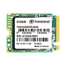 Transcend 512GB, M.2 2230, PCIe Gen3x4, NVMe, 3D TLC, DRAM-less