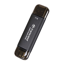 Transcend 1TB, External SSD, ESD310C, USB 10Gbps, Type C/A, Black