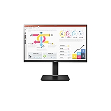 LG 24QP750P-B, 23.8" IPS, AG, 5ms, 2500:1, QHD 2560x1440, HDR10, sRBG 99%, AMD FreeSync, Reader Mode, USB Type-C, HDMI, DisplayPort, Height Adjustable, Tilt, Swivel, Headphone Out, Black