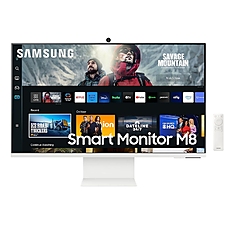 Samsung 32CM801, 32" VA SMART 3840x2160, Bluetooth 4.2, WiFi 5, USB-C 65W, 2xUSB, 2xHDMI 1.4, Speakers, Tizen, White