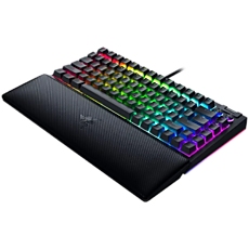 Razer BlackWidow V4 75%, Gaming Keyboard, US Layout, Razer Chroma RGB, Hot-swappable Design, Detachable Type C Cable, PCB & Case sound dampening foam, Up to 8,000 Hz polling rate, Doubleshot ABS Keycaps, Magnetic Plush Leatherette