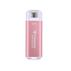 Transcend 2TB, USB External SSD, ESD300P, USB 10Gbps, Type C, Pink