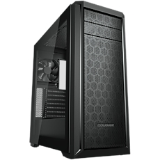 COUGAR MX330-G Pro, Mid Tower, MiniITX/MicroATX/ATX, USB 3.0 x 2, USB 2.0 x 2, Mic x 1 / Audio x 1, RGB button, 3x 120mm ARGB fans pre-installed, Tempered glass, 195 x 473 x 427 (mm)