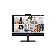Lenovo ThinkVision T27hv-30 27" IPS, WLED, 16:9, 2560x1440, 4ms, 1000:1, 75Hz, 5MP IR&RGB camera, 5Wx2 Speakers, USB-C, HDMI, DP, RJ45, Tilt, Swivel, Pivot, Height Adjust Stand