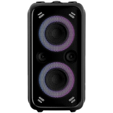 F&D PA200 Portable Wireless Party Speaker, 80W RMS (40W+40W), Subwoofer 2x5.25"+2x2"Tweeter, BT 5.0/USB/AUX, RGB, LED display, Remote control, Microphone, battery 8000mAh