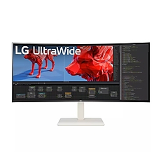LG 38WR85QC-W, 37.5" UltraWide AG , Curved 21:9 IPS Panel, 1 ms (GtG), 1000:1, 450 cd/m2, WQHD+ (3840x1600), HDR600, DCI-P3 98% , AMD FreeSync, NVIDIA G-SYNC, 144Hz, USB Type-C, RJ45, Speacers 7Wx2, HDMI, DisplayPort, KVM, PBP, PIP, Tilt, Black