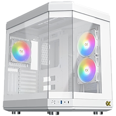 Xigmatek CUBI Arctic EN41983 White, E-ATX/ATX/M-ATX/MINI ITX, USB-C X 1,HD AUDIO, 3PCS TG, 6PCS Z20A Arctic & Galaxy II Fan Control Kit