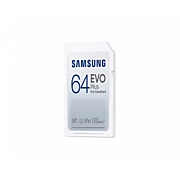 Карта памет Samsung EVO Plus, SD Card, 64GB, Бяла