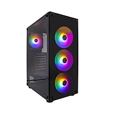 1stPlayer Кутия Case ATX - Fire Dancing V3-B RGB - 4 fans included