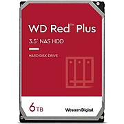 Хард диск WD Red Plus, 6TB NAS, 3.5", 256MB, 5400RPM, WD60EFPX