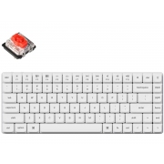 Геймърска механична клавиатура Keychron K3 Pro White QMK/VIA Hot-Swappable Gateron Low Profile Red Switch, RGB Backlight