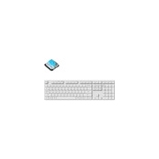 Геймърска механична клавиатура Keychron K5 Pro White QMK/VIA Full-Size Low-Profile Gateron Blue Switches White Backlight