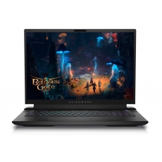 Dell Alienware m18 R2, Intel Core i7 14650HX (16-Core, 30MB L3 Cache, up to 5.2GHz), 18" QHD+ (2560x1600) 165Hz, 3ms, FHD IR Cam, 32 GB: 2x16 GB, DDR5, 5600 MT/s, 1TB, M.2, PCIe NVMe SSD, RTX 4060 8GB GDDR6, Wifi 7 Ready, BT, Win11 Pro, Dark Metallic
