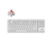Геймърска механична клавиатура Keychron K8 Pro White QMK/VIA TKL K Pro(Hot Swappable) Red Switch RGB Backlight Alluminium Frame