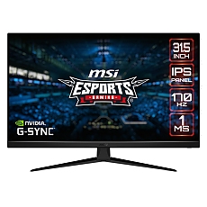MSI G321Q, 31.5", IPS, 170Hz, 1ms, WQHD 2560x1440, FLAT, Anti-glare, G-Sync Compatible, FreeSync Premium, Auto HDR, Anti-Flicker, LBL, 2K PS5 Optimization VRR, Night Vision, 300 nits, 1200:1, 100M;1, DP (1.4), 2x HDMI (2.0b),Tilt, VESA, 9S6-3DB91A-013