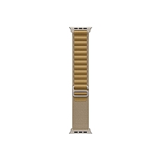 Apple Watch 49mm Loop: Tan Alpine Loop - Small - Natural Titanium Finish