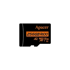 Apacer карта памет microSDXC 256GB UHS-I U3 V30 A2 Class 10, Adapter - AP256GMCSX10U8-R